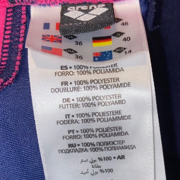 Women's one piece racer back swimsuit‎ ARENA size 36 / Large - Picture 9 of 16